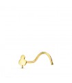Trébol Piercing Nez Femme Or 18K Trèfle