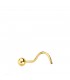 Piercing Nez Femme Or 18K Boule