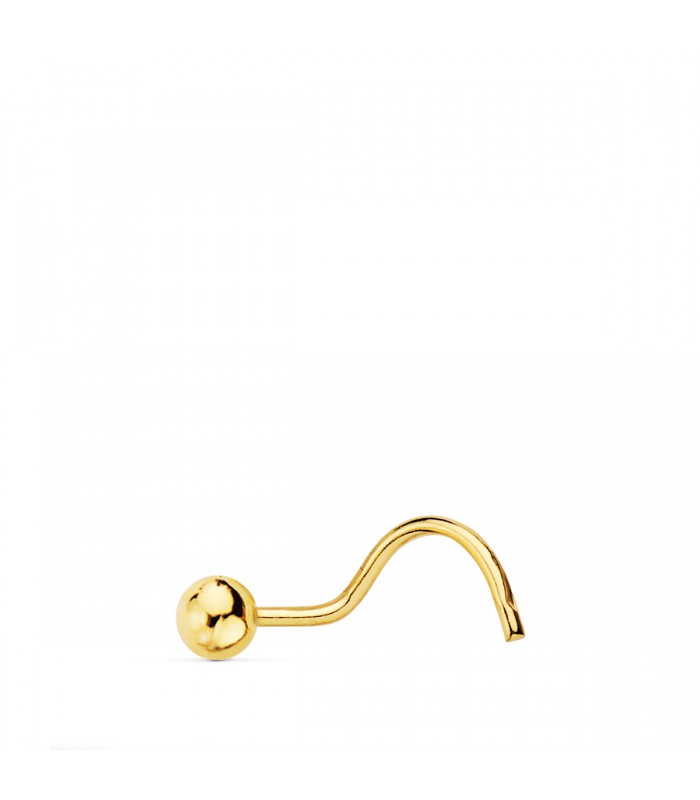 Piercing Nariz Mujer Oro 18K Bolita