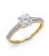 anillo de pedida en oro bicolor 18 ktes parisieen