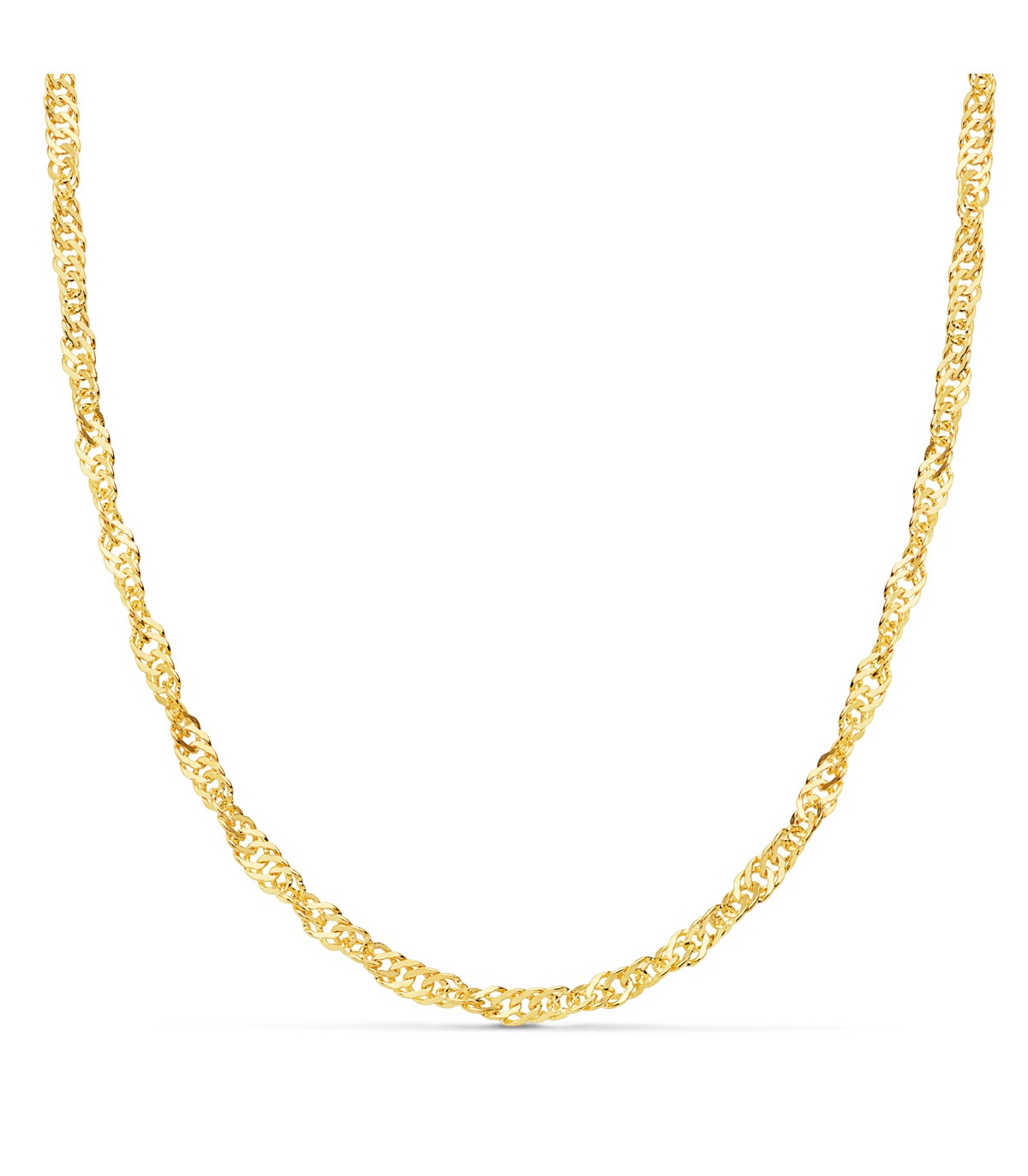Chaîne Singapour Or Jaune 18K 4mm 50cm