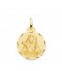 Médaille 18K Notre Dame Candelaria Facettée 22mm