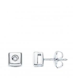 Boucles d'oreilles Chérie Diamants 0.040 Ct. OB 18K