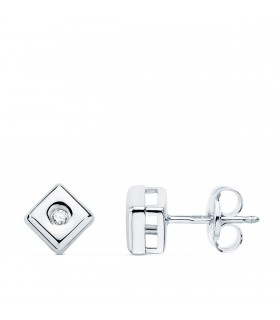 Boucles d'oreilles Chérie Diamants 0.040 Ct. OB 18K