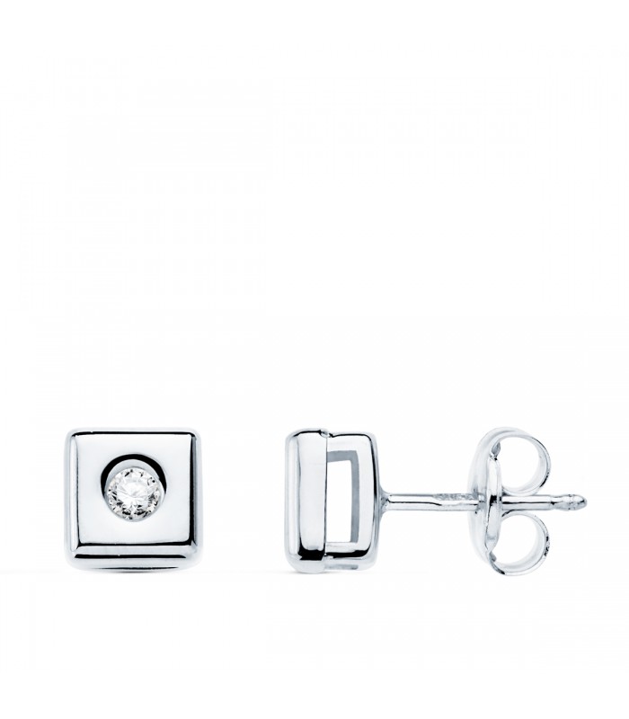 Boucles d'oreilles Chérie Diamants 0.100 Ct. OB 18K