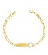 Esclava Bebé Flor Oro 18K 13cm - Pulseras personalizadas para bebé - no me olvides