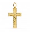 Anhänger Kreuz mit Jesus 750 Gold P4353