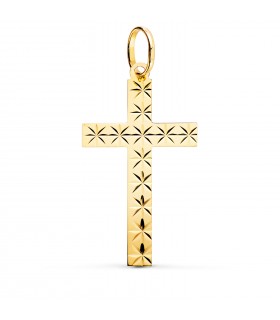 Croix Étoilée Or Jaune 18K