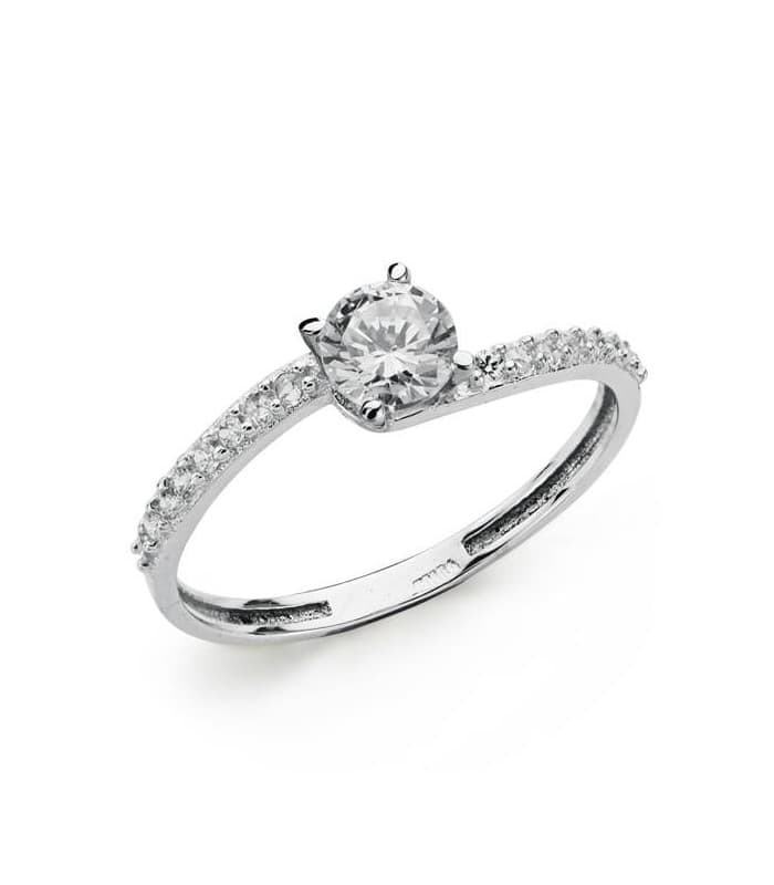 Solitaire blanc Milense 18 Carats