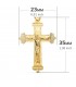 Cruz Diamantada Oro 18 K Cristo 35 mm - Colgante cruz de oro, crucifijo - joyas online