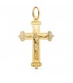 Cruz Diamantada Oro 18 K Cristo 35 mm