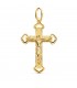 Cruz Calada Diamantada Oro 18K Cristo - Colgante cruz de oro, crucifijo - joyas online