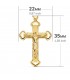 Cruz Calada Diamantada Oro 18K Cristo - Colgante cruz de oro, crucifijo - joyas online