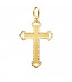 Cruz Calada Diamantada Oro 18K
