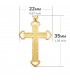 Cruz Calada Diamantada Oro 18K - Colgante cruz de oro, crucifijo - joyas online
