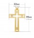 Cruz Oro 18 K Rectangular Calada - Colgante cruz de oro, crucifijo - joyas online