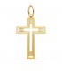 Cruz Oro 18 K Rectangular Calada - Colgante cruz de oro, crucifijo - joyas online