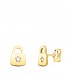 Boucles d'oreilles Cadenas Or Jaune 18K