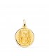 Médaille Vierge del Pino Or 18K 18mm Biseauté