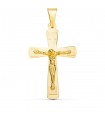 Cruz Cristo Oro Amarillo 18K 32 mm