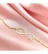 Pulsera infinito con nombres Oro 18K - pulseras personalizadas - pulseras con nombres