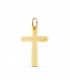 Cruz Plana Rectangular Oro 18K 26 mm - cruces de comunión - joyas online