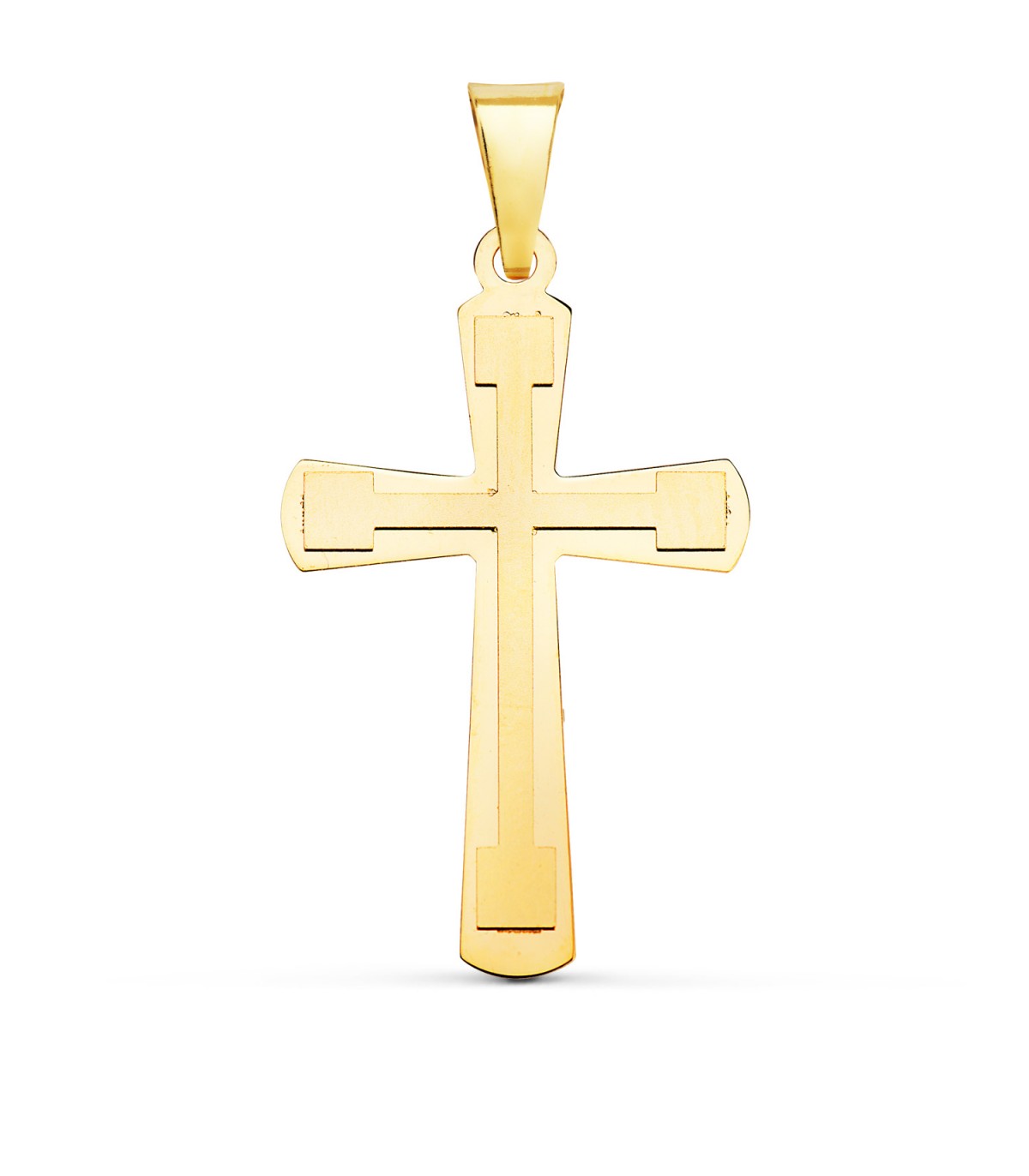 Cruz Oro Amarillo 18K 32 mm - Cruz latina - Cruz Comunion - joyas online
