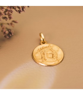Medalla Notre Damme de París Oro 18K 18mm - medallas religiosas -  Alda Joyeros, joyería online
