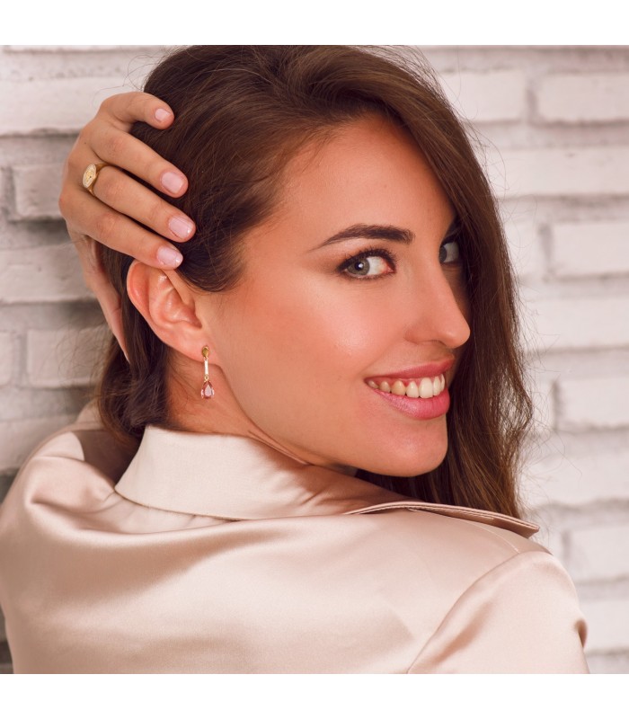 Ohrstecker mit Zirkonia Tropfen – Ohrhänger 18K Gold | Damenschmuck - Hochzeit