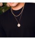 Médaille Saint Antoine 18 Carats Oro 18K 24mm Biseau