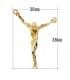 Christ Dalí Chaîne de clous Or 18 K 50 cm