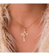 Cruz con Cristo Oro 18 K Rectangular Calada - Colgante cruz de oro, crucifijo - joyas online