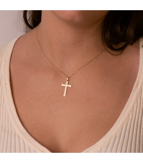 Anhänger Kreuz Abgerundet P4310-SXT – Kruzifix für Damen und Herren