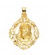 Colgante Rostro de Cristo Cerco Oro 18K 32mm - medalla cabeza de cristo