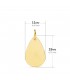 Ciondolo a goccia Madonnina oro giallo 18 Kt 19 mm