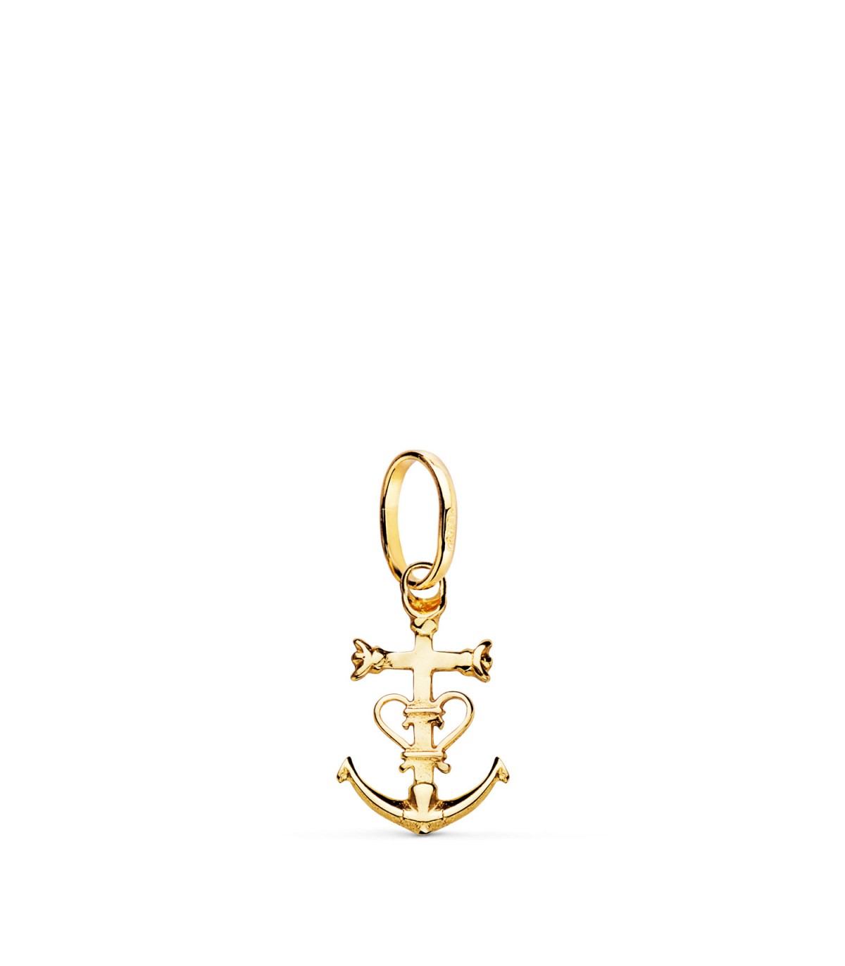 Cruz Camarga Oro Amarillo 18K 16 mm - joyas online - joyería de oro