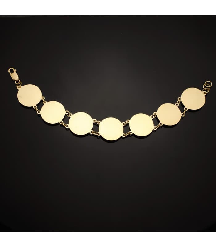 Alda Joyeros, joyería online | Pulsera Medusa Oro Amarillo 18 K 21,5 cm