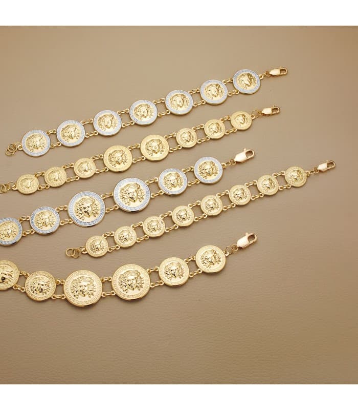 Alda Joyeros, joyería online | Pulsera Medusa Oro Amarillo 18 K 21,5 cm