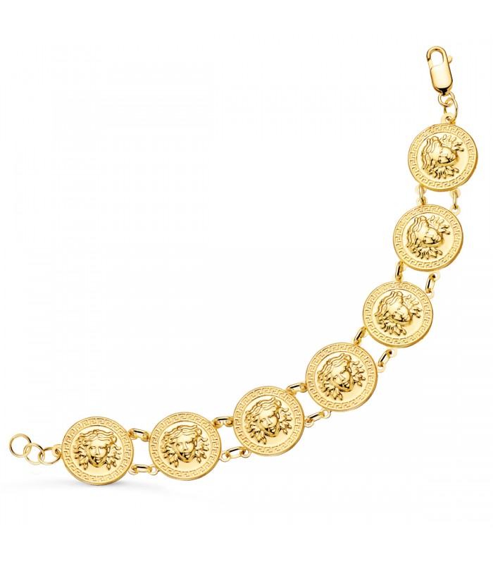 Alda Joyeros, joyería online | Pulsera Medusa Oro Amarillo 18 K 21,5 cm