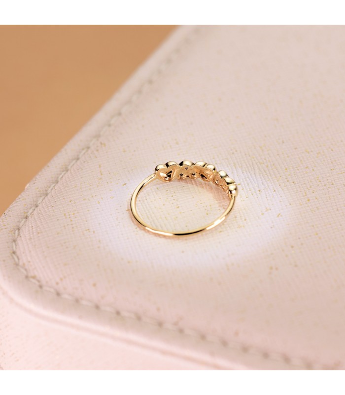 Bague Femme Amour Or Bicolore 18K