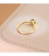 Bague Solitaire Fancy Péridot Or 18K