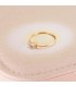 Sortija de mujer con diamantes. Anillo solitario con piedra topacio.  Compra joyas online.