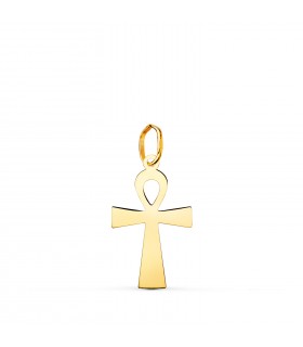 Ciondolo Croce della vita oro 18kt 18 mm