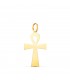 Ägyptisches und koptisches Kreuz Gold 18K 22mm - Ankh-Anhänger, Glücksbringer Symbol