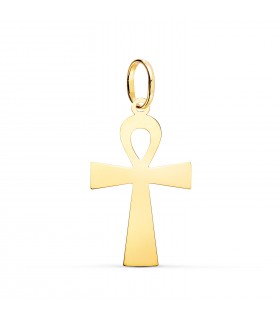 Colgante Cruz de la vida Oro 18K 28mm