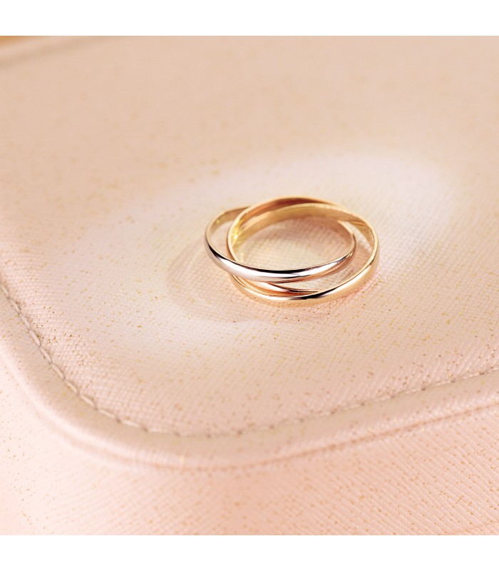 Alianza boda novia oro tricolor 750/1000. Alda Joyeros, compra online.