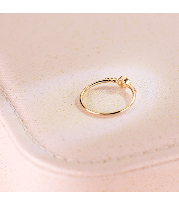 Sortija de mujer con diamantes y piedra preciosa. Anillos con piedra. Joyería online, Alda Joyeros.