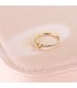 Anello con diamanti in oro 18 carati. Anello pietra arancione. Gioielleria online, Alda Joyeros.