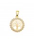 Ciondolo Albero della Vita Zirconi oro giallo 18kt | Gioielli portafortuna da donna, online