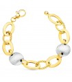 Pulsera Mujer Oro Bicolor 18K Paraíso